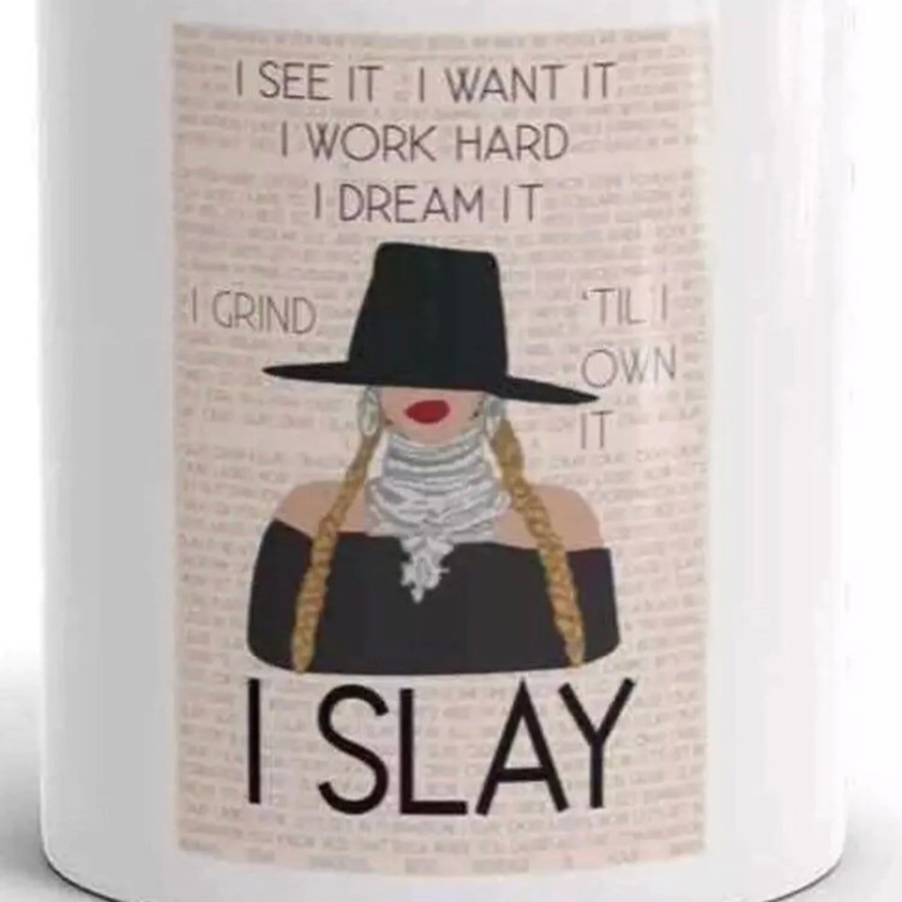 I SLAY 11 OZ BEY HIVE  COFFEE TEA MUG *NWT*